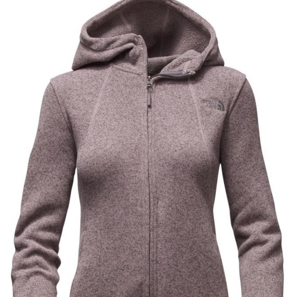 north face crescent full zip hoodie